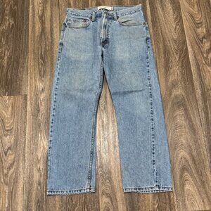 VTG Levi's 505 Jeans Men's 33x30 Light Wash Regular Fit Stretch Denim Y2K 00s